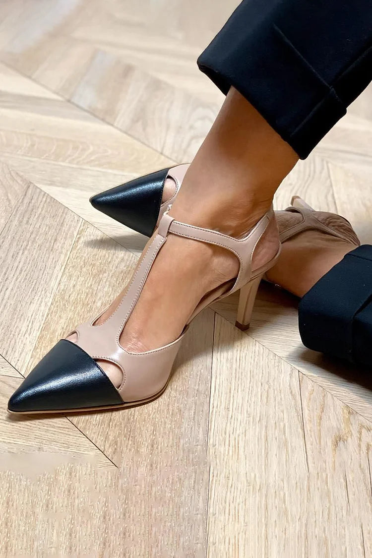 MIRELLA | Décolleté Elegante a Punta Bicolore per uno Stile Sofisticato