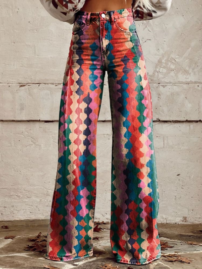 Lina™ - Pantaloni Vintage Comodi a Gamba Larga