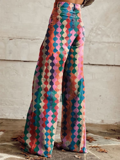 Lina™ - Pantaloni Vintage Comodi a Gamba Larga