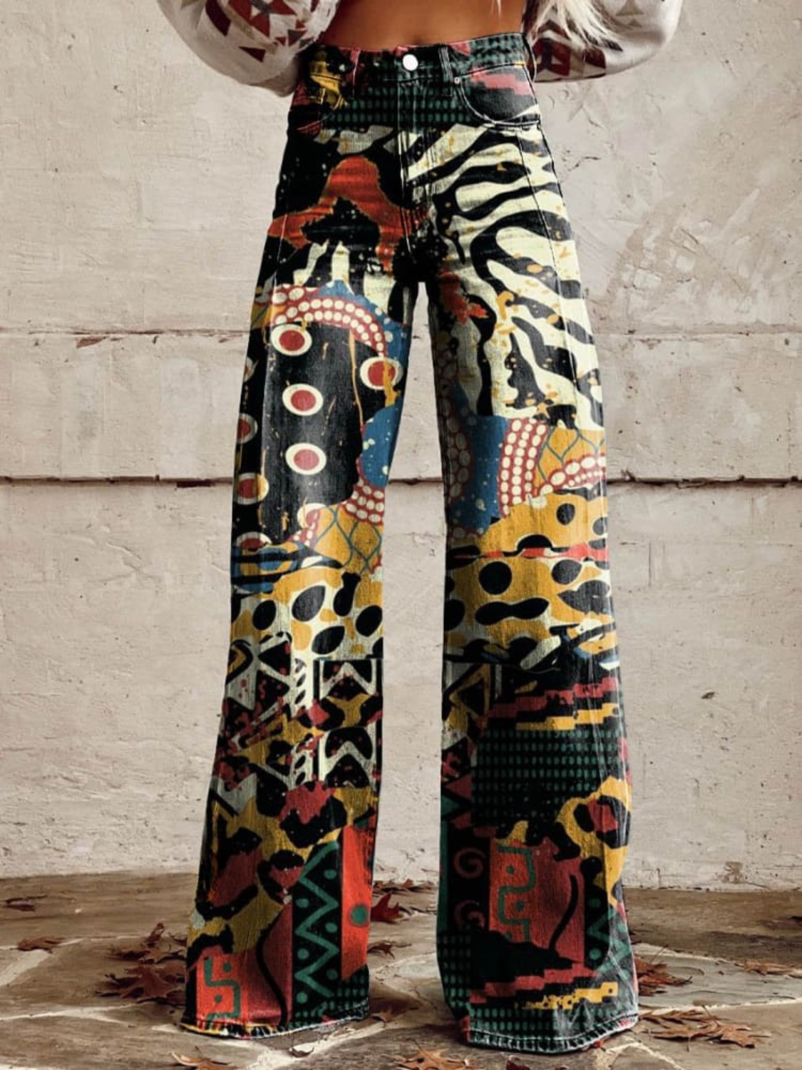 Mia™ - Pantaloni Larghi Colorati Moderni