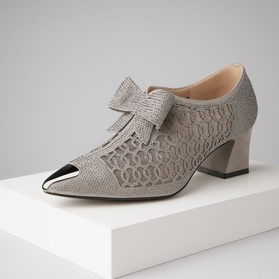 Scarpe con Tacco Vivienne con Fiocco