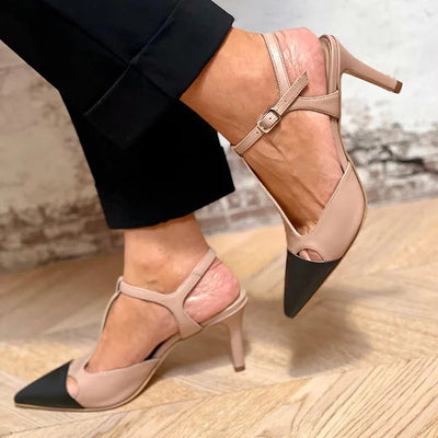 MIRELLA | Décolleté Elegante a Punta Bicolore per uno Stile Sofisticato