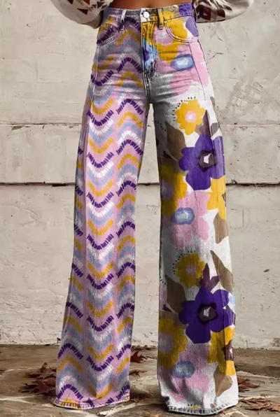 Isadora - Pantaloni Primavera Fiori