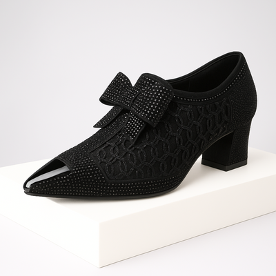 Scarpe con Tacco Vivienne con Fiocco