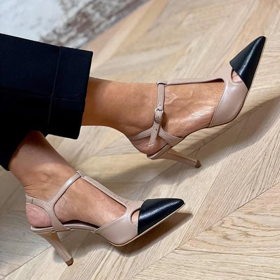 MIRELLA | Décolleté Elegante a Punta Bicolore per uno Stile Sofisticato