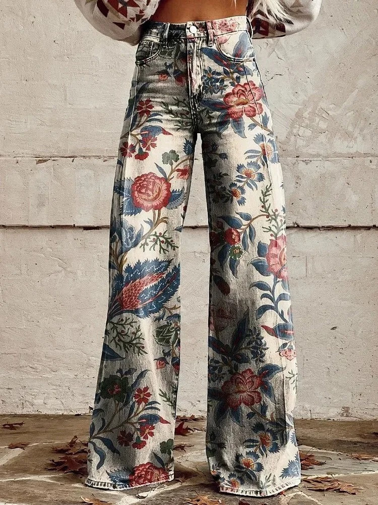 Luna™ - Pantaloni a Vita Alta con Gamba Larga