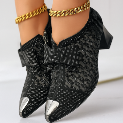 Scarpe con Tacco Vivienne con Fiocco