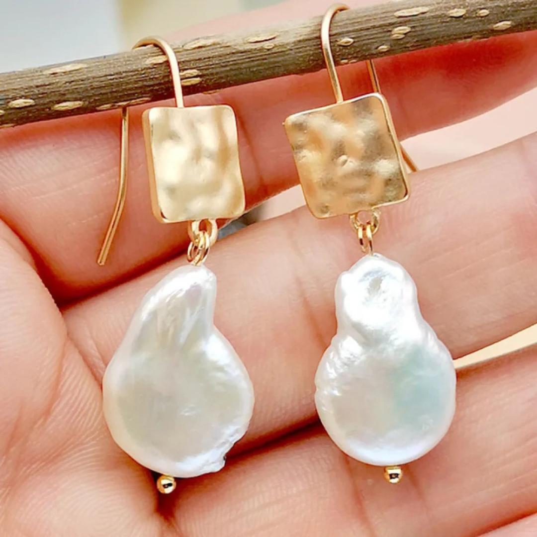Orecchini in Perle d'Acqua Dolce Retro
