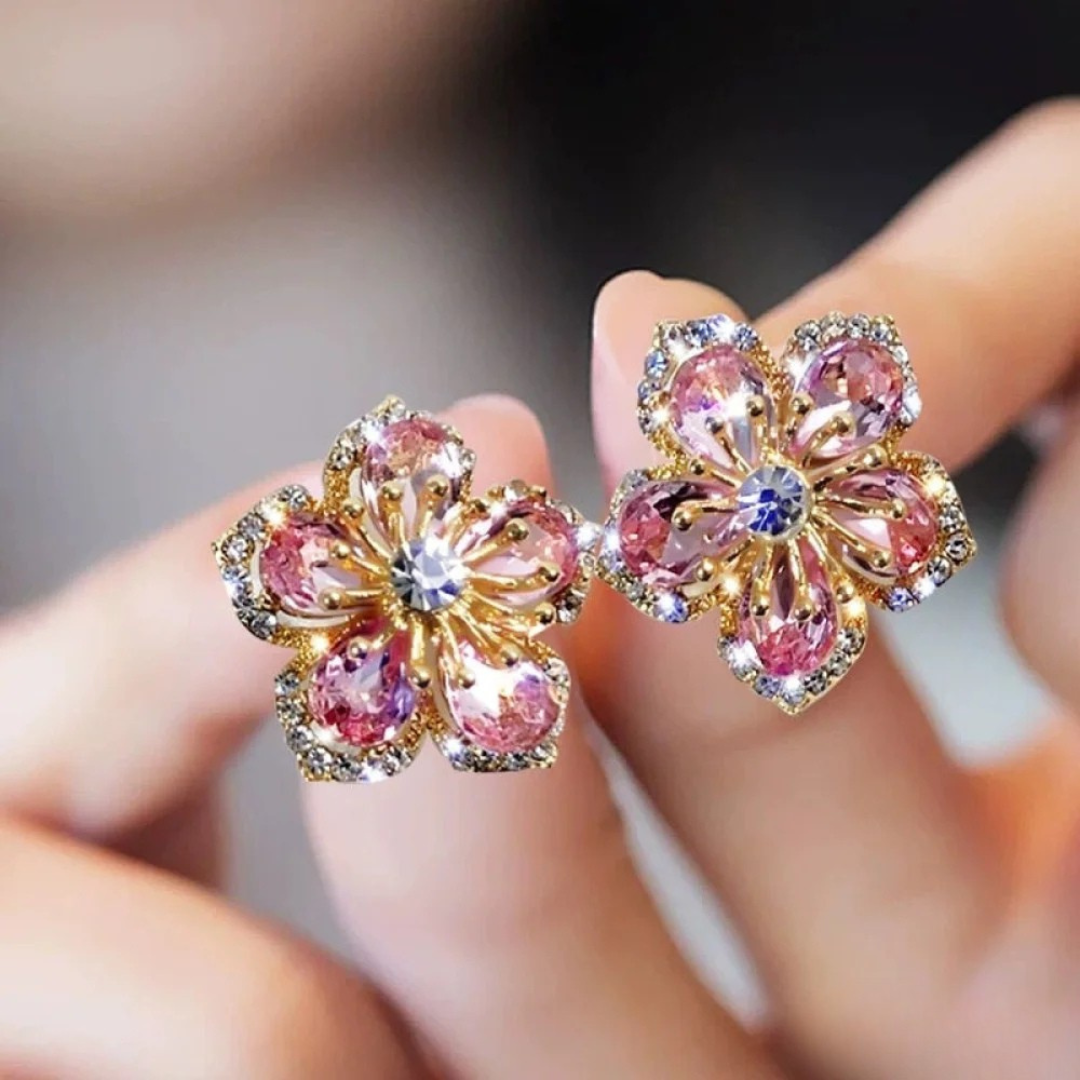 Orecchini in Argento con Zirconia Colorata