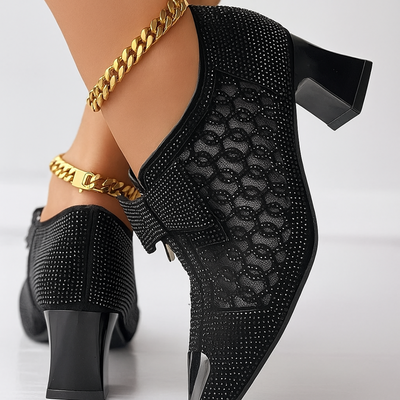Scarpe con Tacco Vivienne con Fiocco