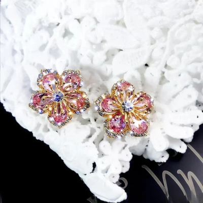 Orecchini in Argento con Zirconia Colorata