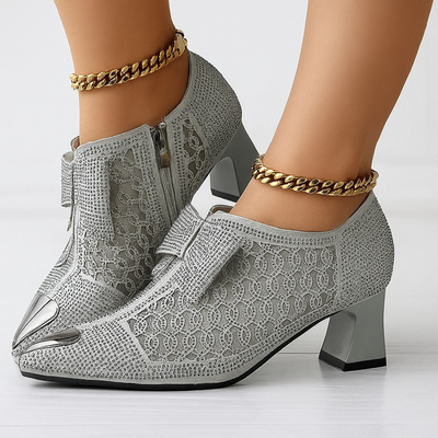 Scarpe con Tacco Vivienne con Fiocco