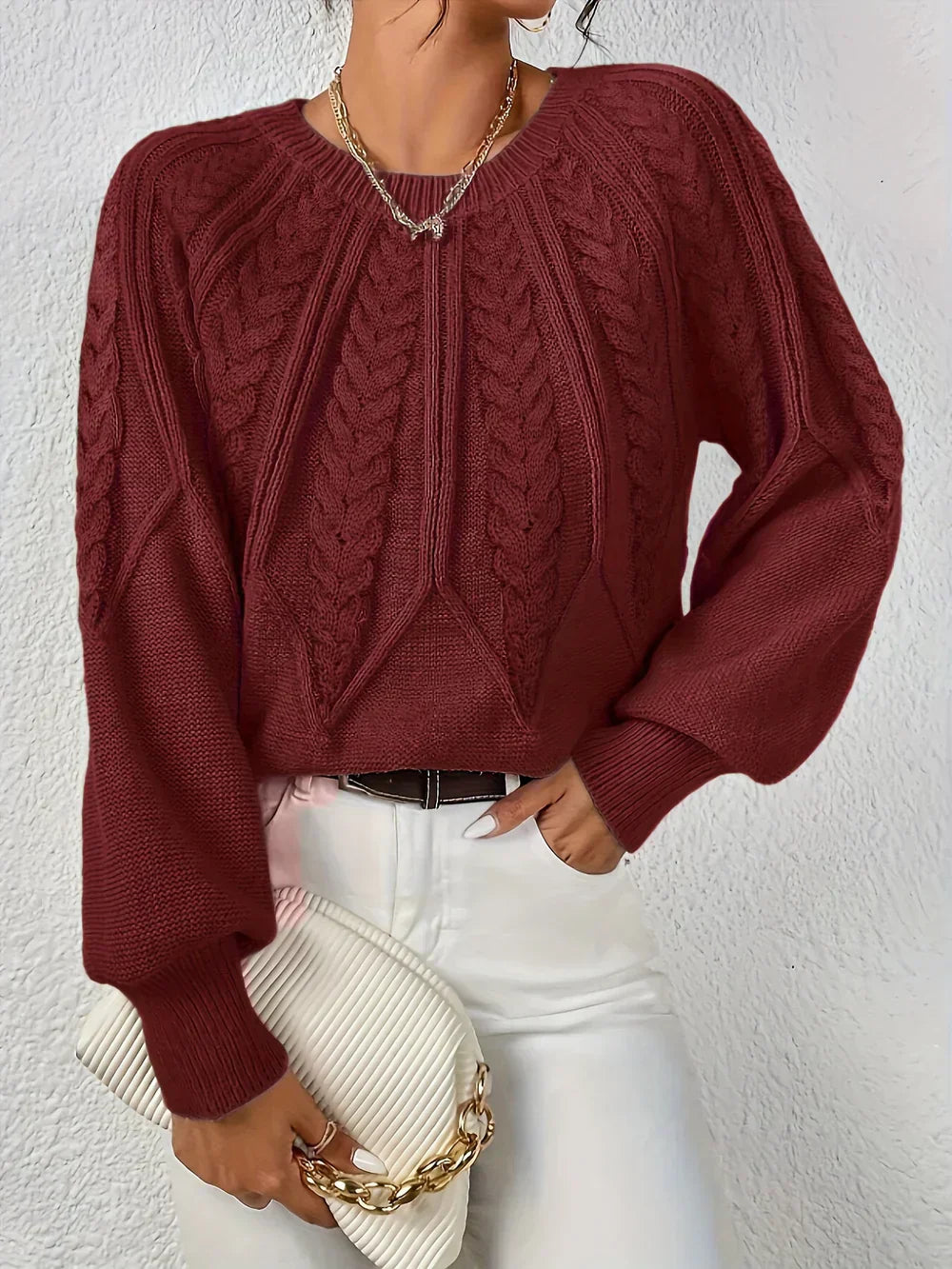 Louisa | Maglione all'uncinetto