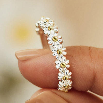 Anello Daisy Argento