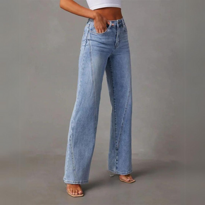 Olivia™ - Jeans a vita alta e gamba larga
