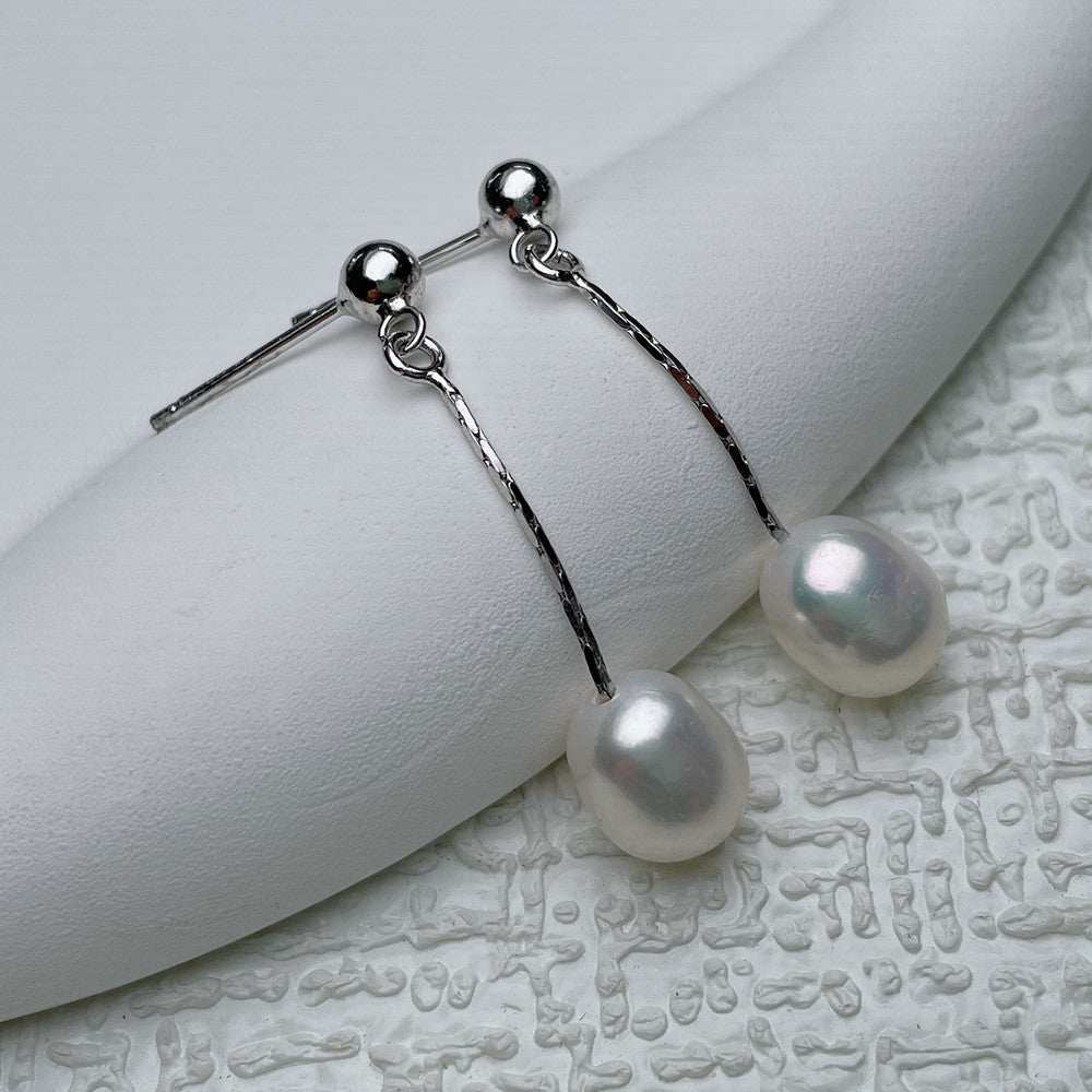 Orecchini per Bambini con Perle Fresche