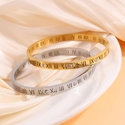 Bracciale in Titanio con Numeri Romani