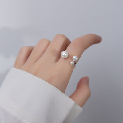 Anello Trio Perla Regolabile