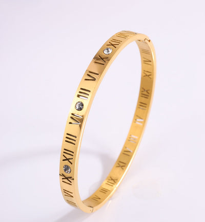 Bracciale in Titanio con Numeri Romani