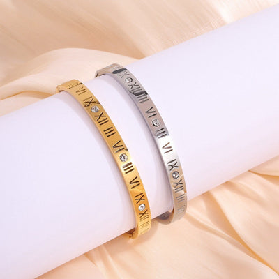 Bracciale in Titanio con Numeri Romani