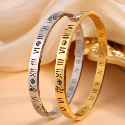 Bracciale in Titanio con Numeri Romani