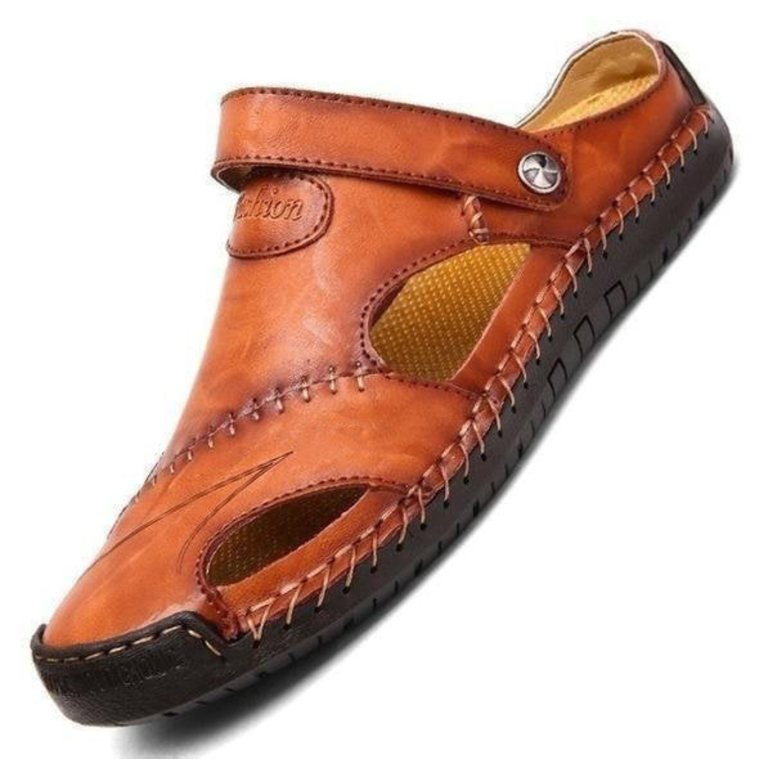 Chris™ | Sandali in Pelle Ortopedici da Uomo