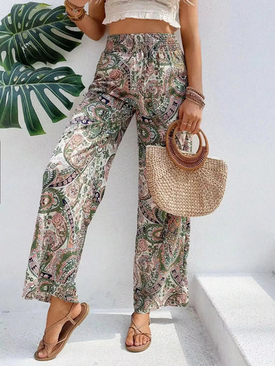 Olivia™ - Pantaloni a gamba larga stampati vintage