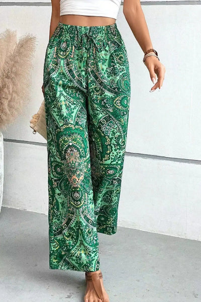 Olivia™ - Pantaloni a gamba larga stampati vintage