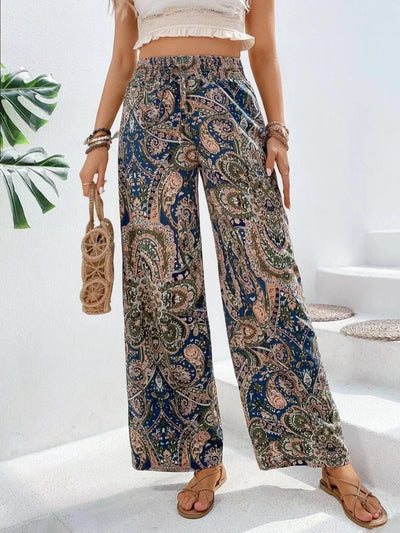 Olivia™ - Pantaloni a gamba larga stampati vintage