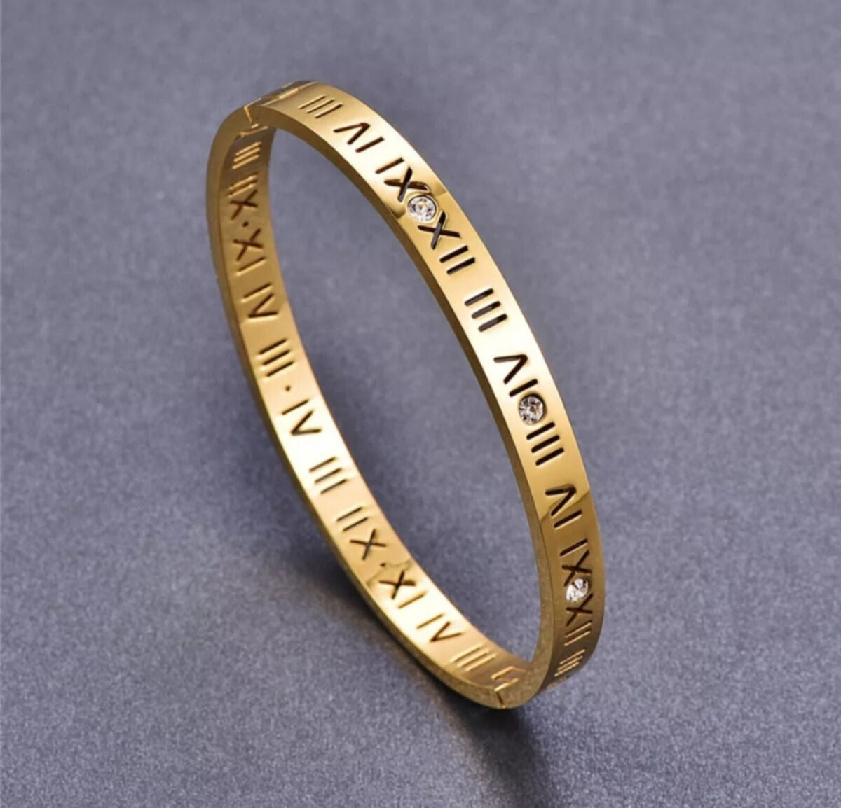 Bracciale in Titanio con Numeri Romani