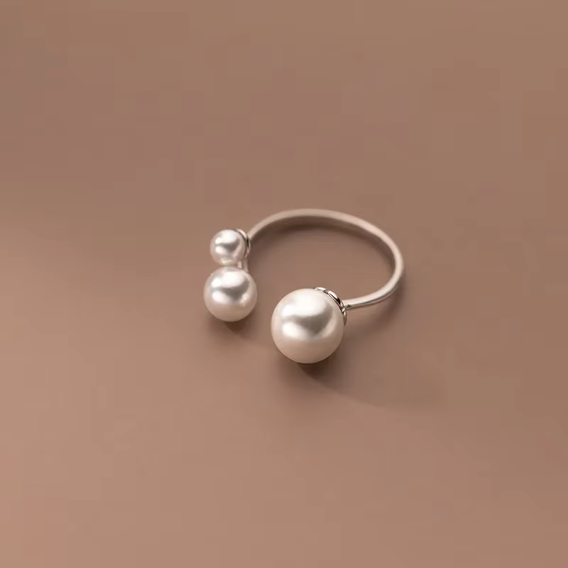 Anello Trio Perla Regolabile