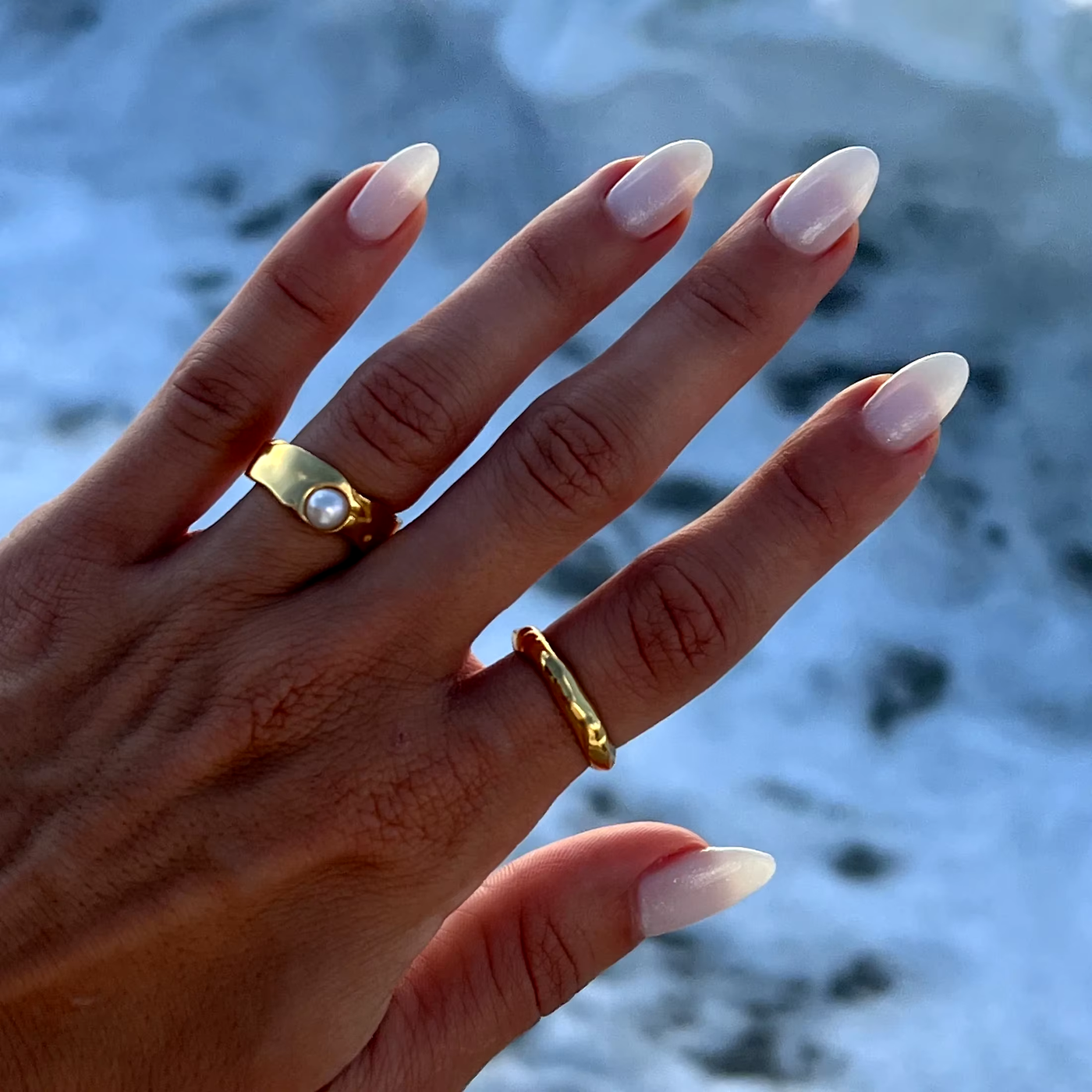 Anello in Perla d'Oro Naturale Senza Tempo