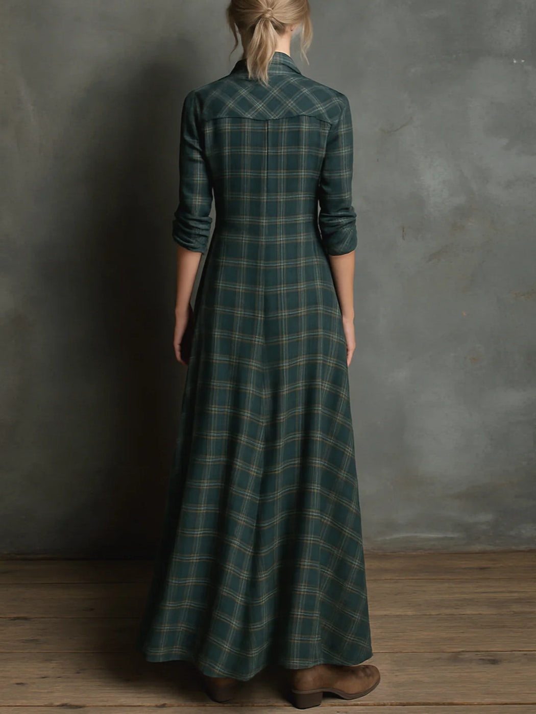 Haven | Abito Camicia Maxi a Quadri