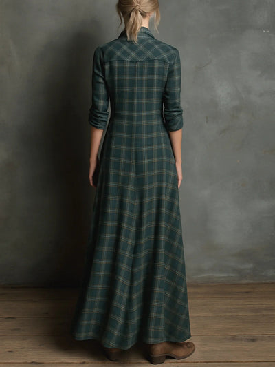Haven | Abito Camicia Maxi a Quadri