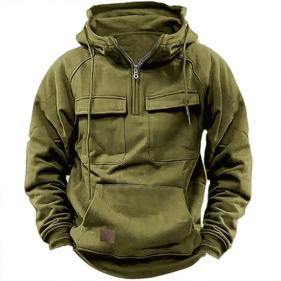 Ryler – Giacca a Cappuccio Multi-Pocket Tattica per Uomini
