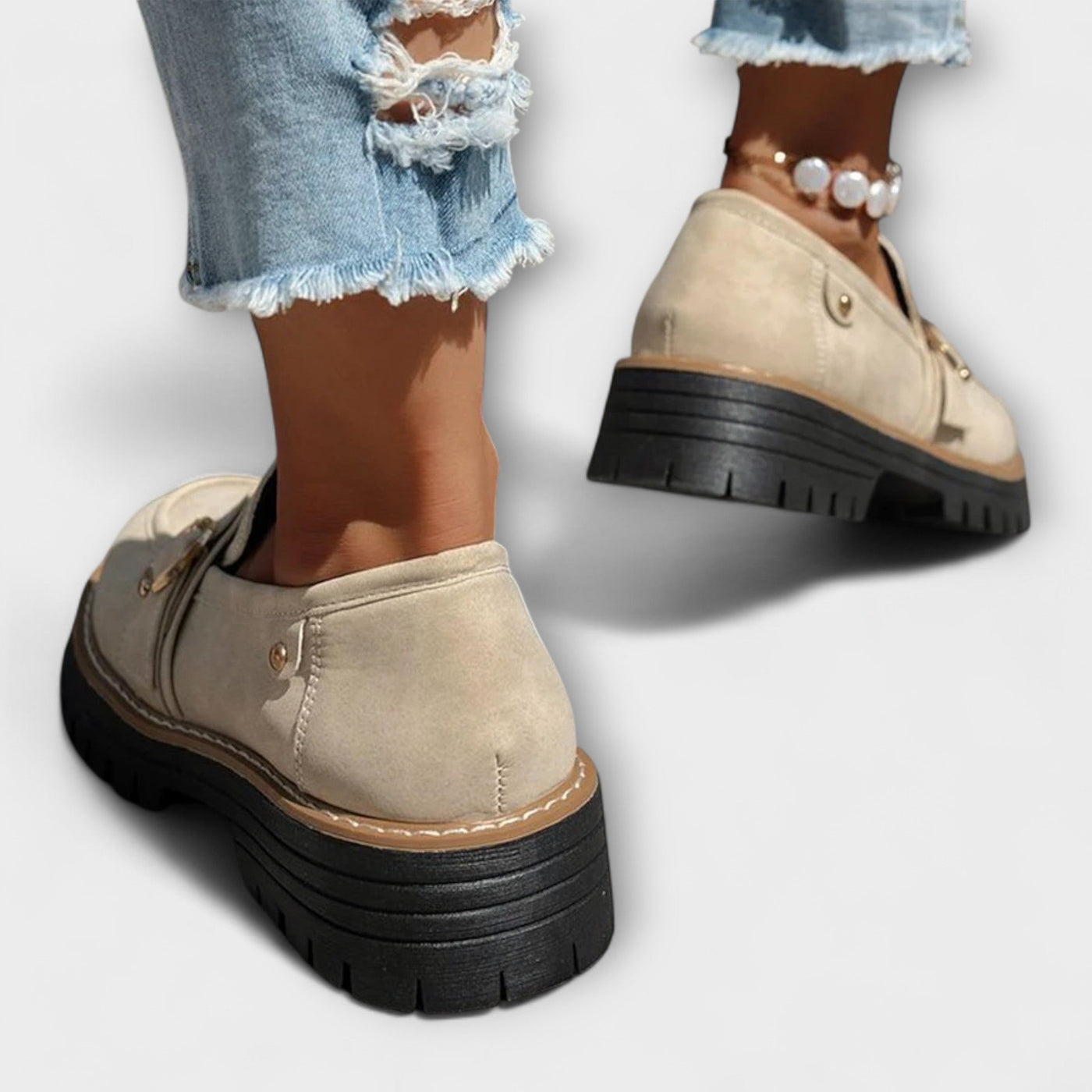 Lora – Mocassini Casual con Punta Rotonda