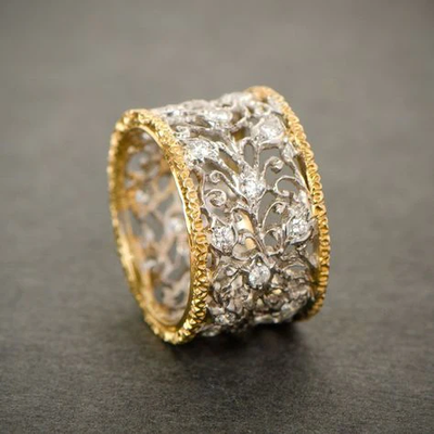 Mika - Anello in Zirconia Vintage Ivy