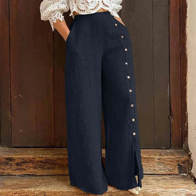 Hannah™ - Pantaloni Casual a Gamba Larga in Taglie Comode