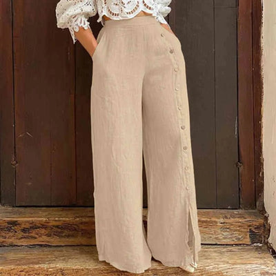 Hannah™ - Pantaloni Casual a Gamba Larga in Taglie Comode